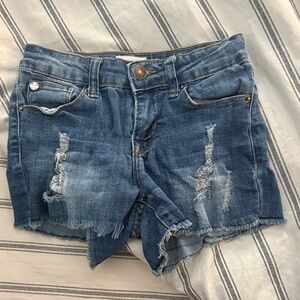 Hudson Jeans Blue Distressed Kids Shorts